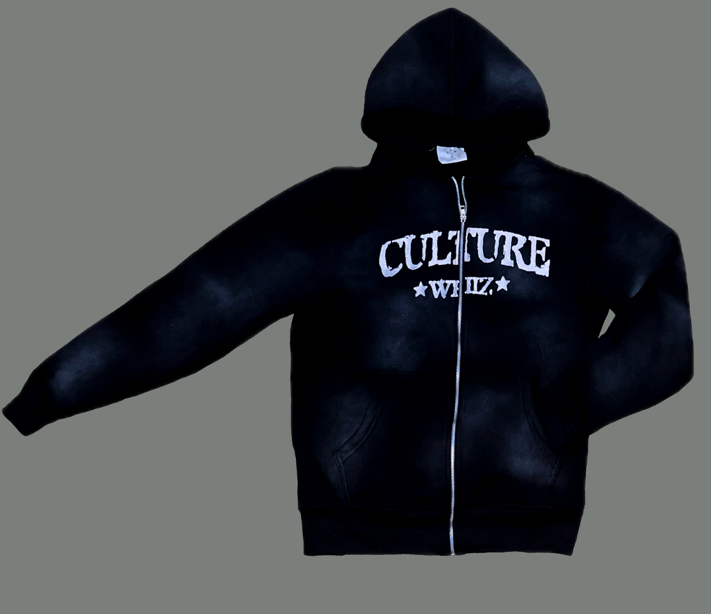 Whiz Culture Distressed/Embroidery Hoodie