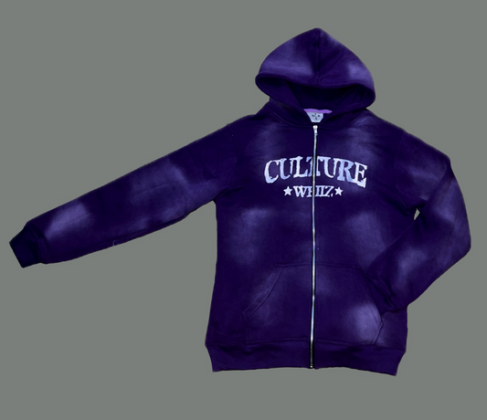 Whiz Culture Distressed/Embroidery Hoodie