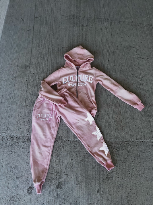 Whiz Culture Distressed/Embroidery Sweatsuit