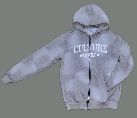 Whiz Culture Distressed/Embroidery Hoodie